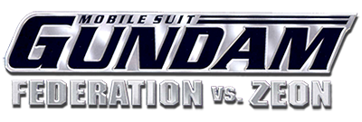 Mobile Suit Gundam Federation vs Zeon logo for Playstation 2